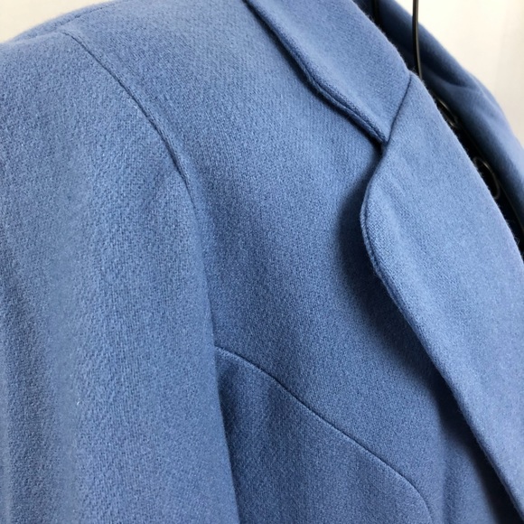 ADOLFO wool powder blue fully lined blazer 6 - Picture 3 of 7